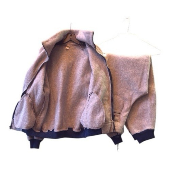 Patagonia‎ Fleece Tracksuit Set Jacket Pants Mens Size Large Tan Zip Up Casual - Picture 8 of 15